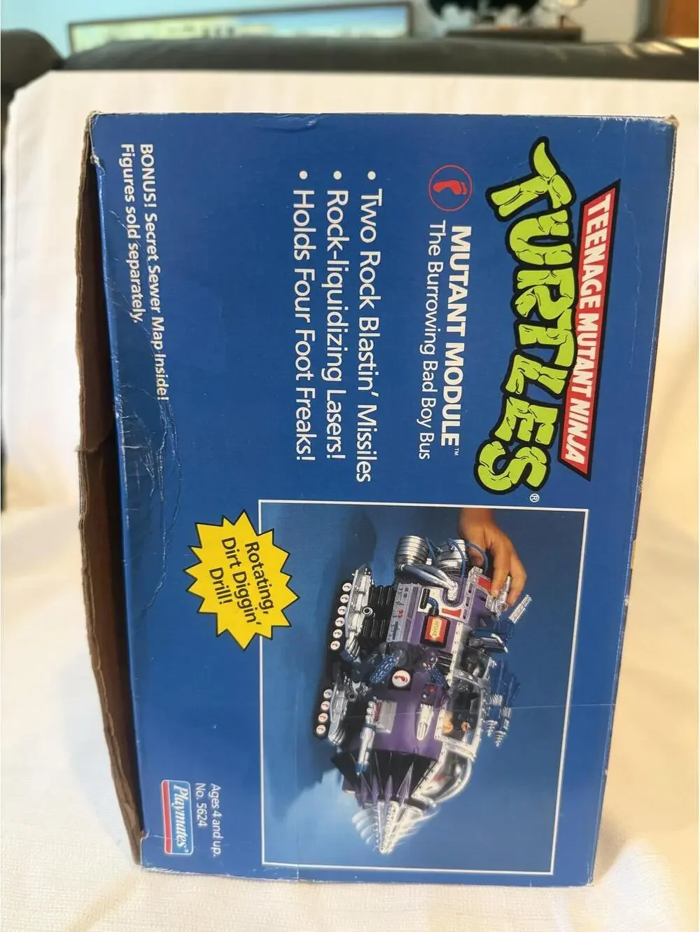 Vintage TMNT Mutant Module Battle Wagon Vehicle 1990 Playmates Original Complete